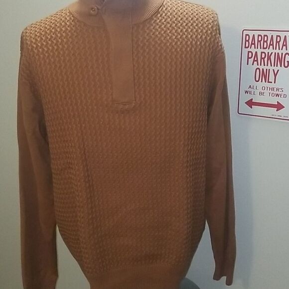 INSERCH MOCK COLLAR HALF ZIPPER PULLOVER SZ L - Picture 1 of 8